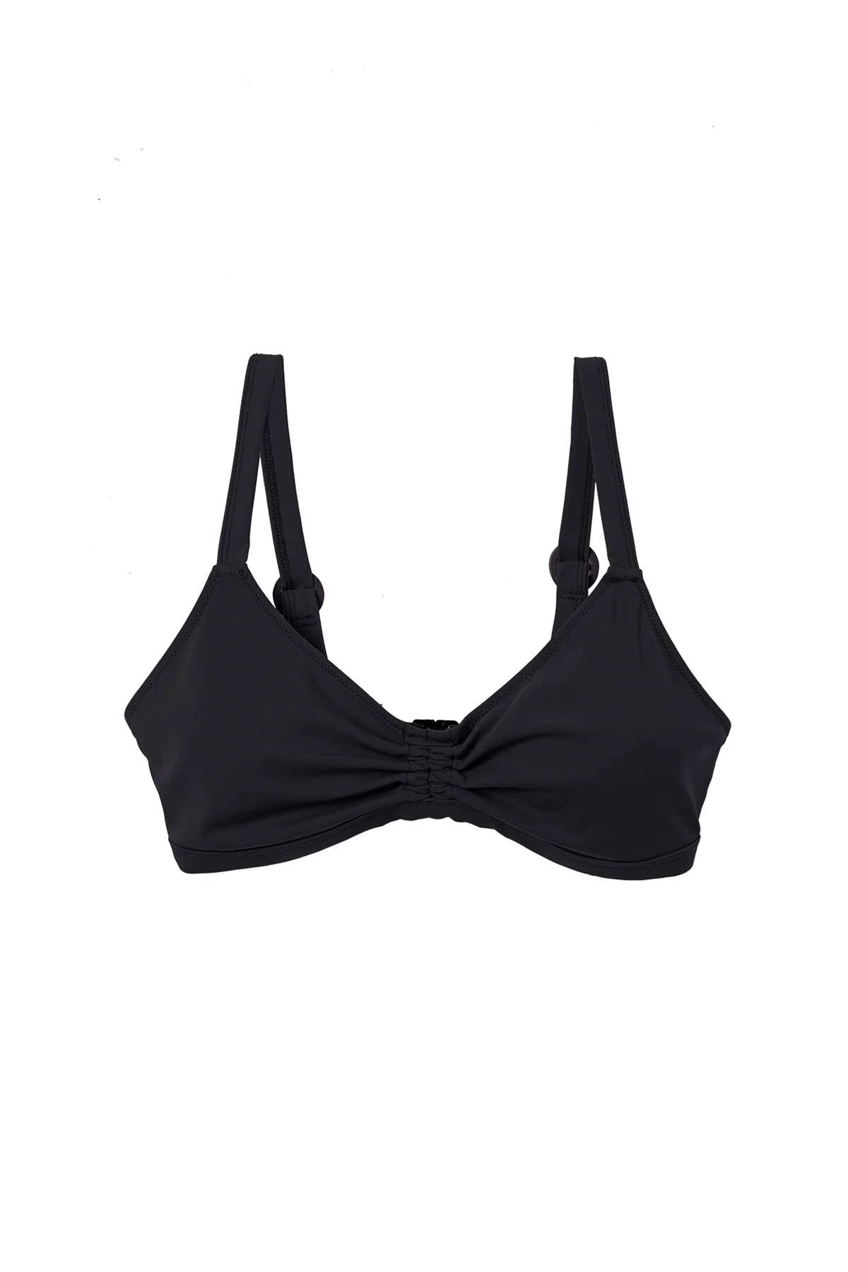 Olivia Ruched Triangle Bikini Top